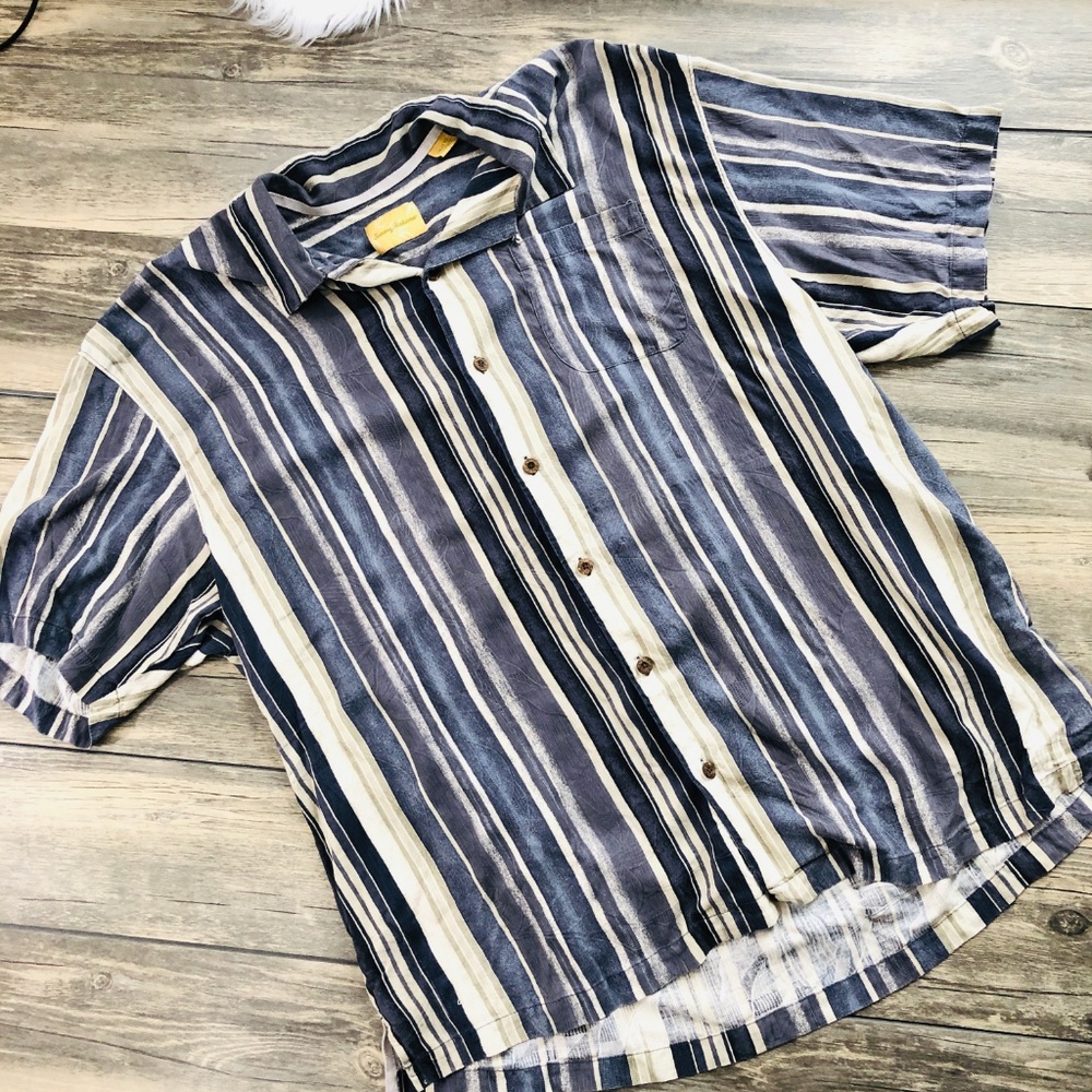 Tommy Bahama | Silk Stripe Button Down (Q08)